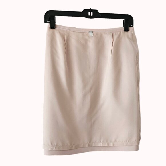 Petite Sophisticate Vintage Pencil Suit Skirt | Pre-Loved | 4P | Powder Pink - Picture 12 of 16